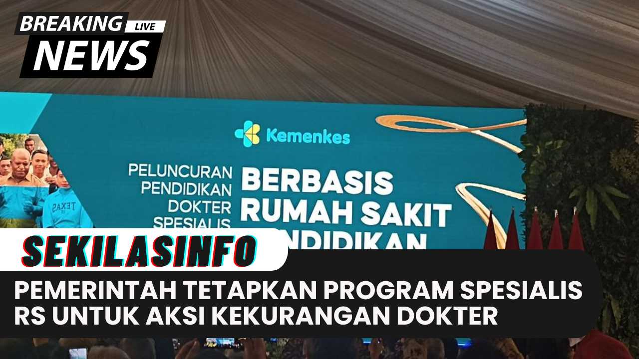 Pemerintah Terapkan Program Spesialis Berbasis Rumah Sakit untuk Atasi Kekurangan Dokter