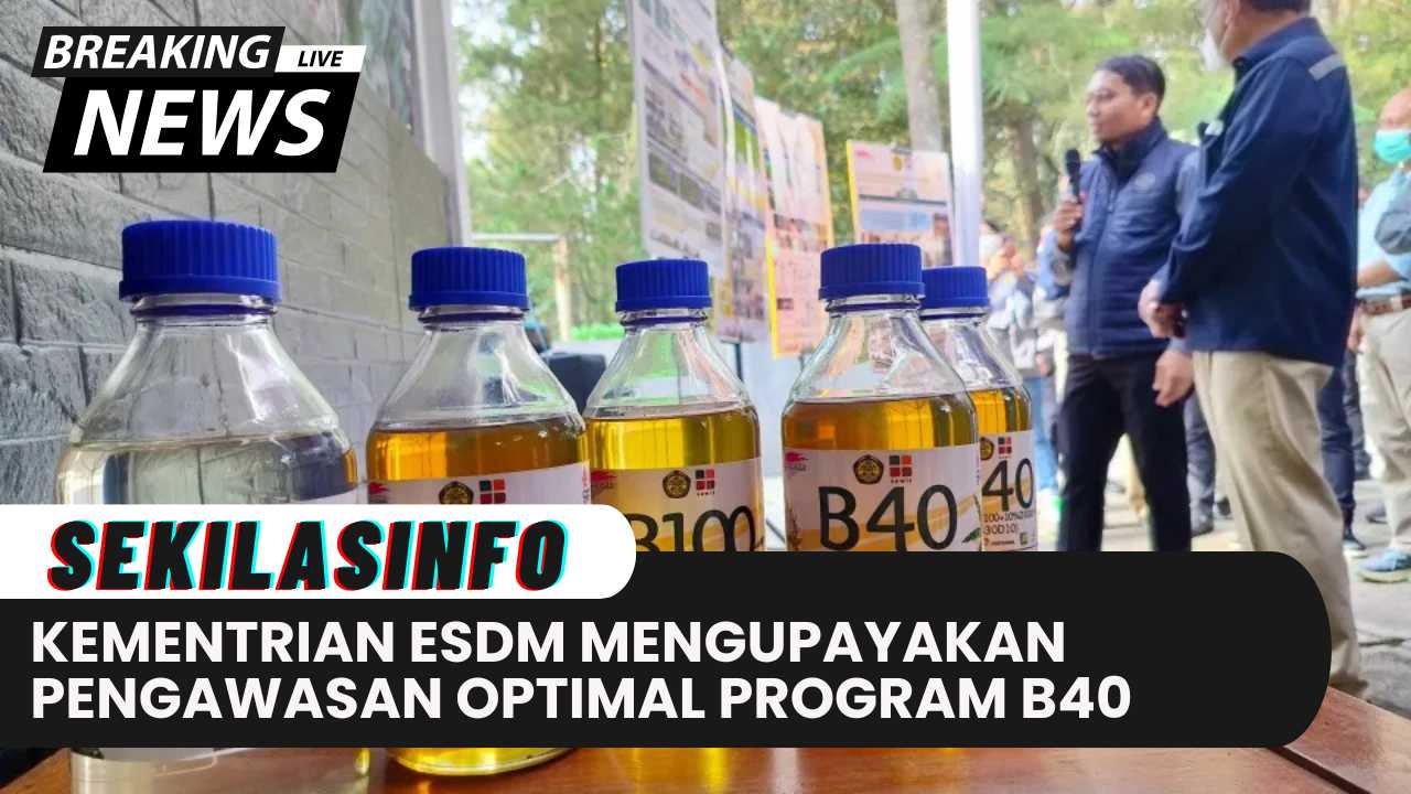 Kementerian ESDM Mengupayakan Pengawasan Optimal Terhadap Program B40