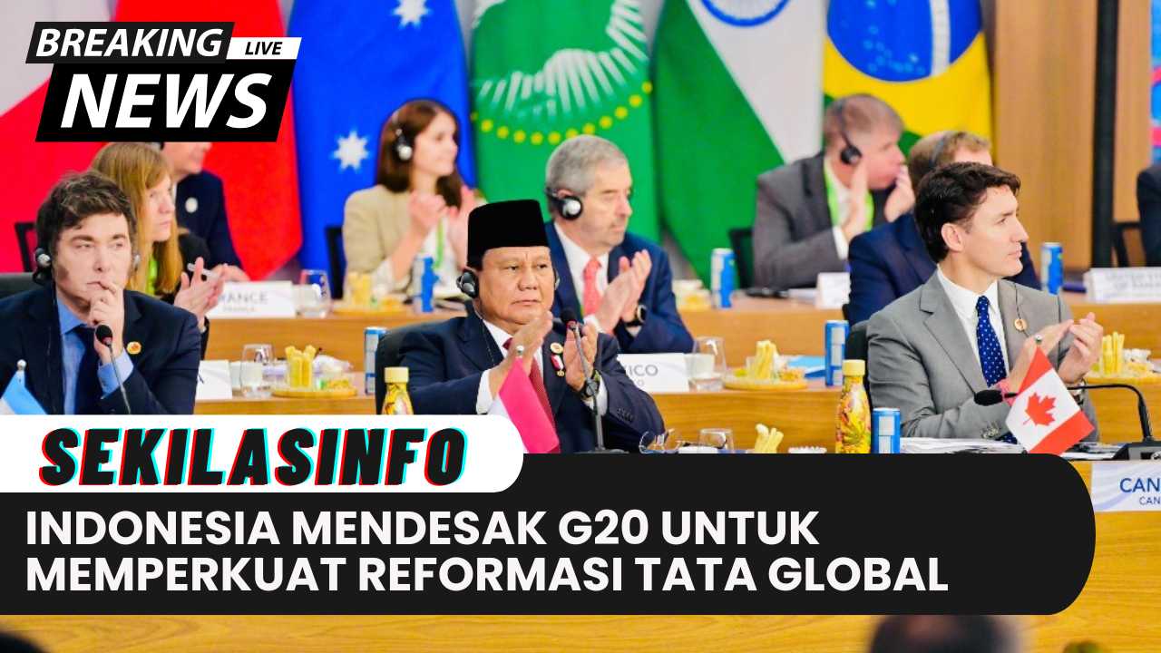 Indonesia Mendesak G20 Untuk Memperkuat Reformasi Tata Kelola Global